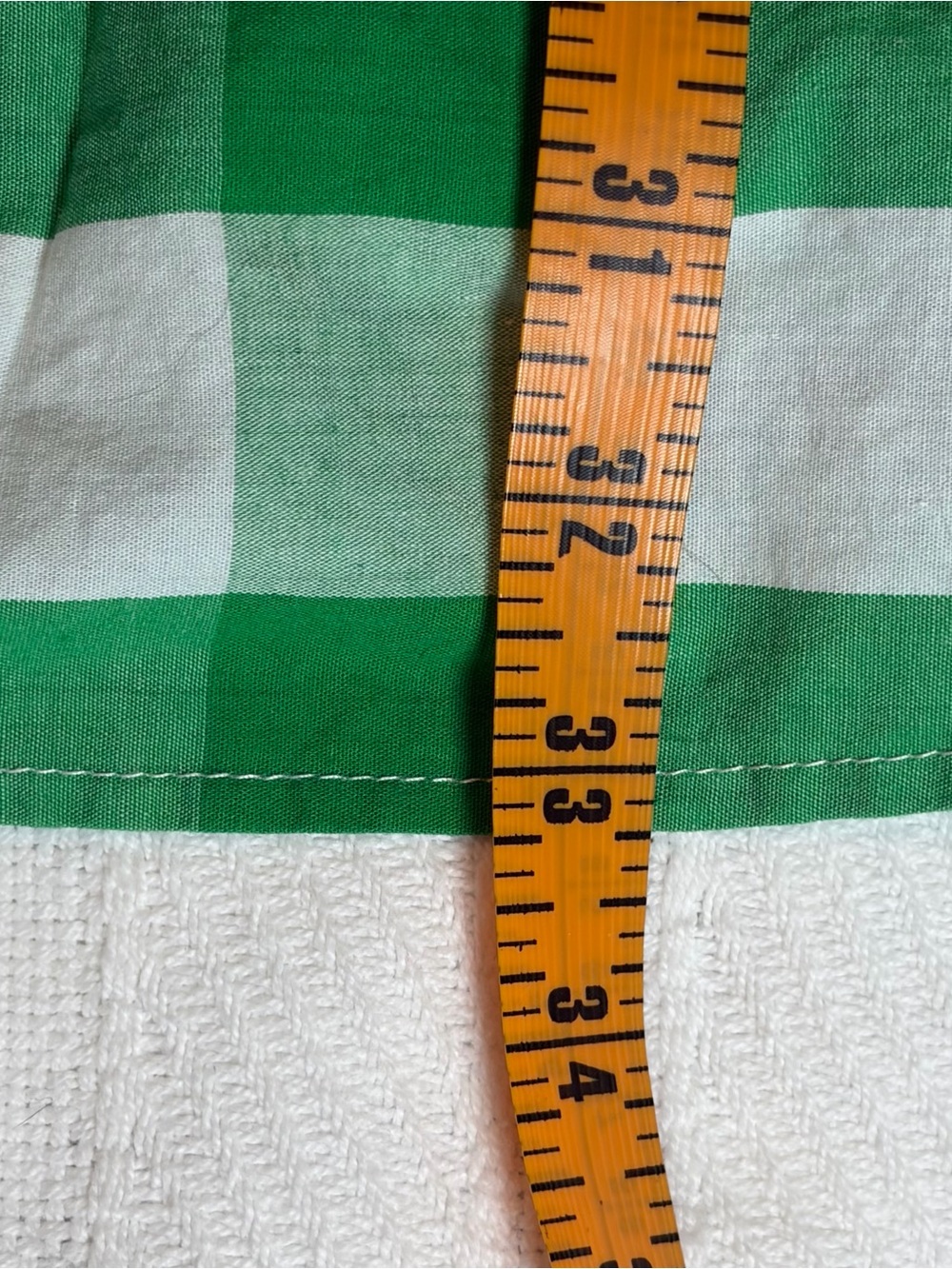 Gingham Dress Size Small Green Pink White Cotton Fit & Flare Preppy Summer Aura - Picture 7 of 8